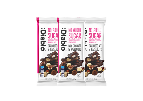 No Added Sugar Dark Chocolate with Hazelnuts Maltitol  (85g)