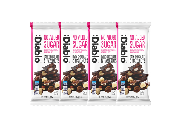No Added Sugar Dark Chocolate with Hazelnuts Maltitol  (85g)
