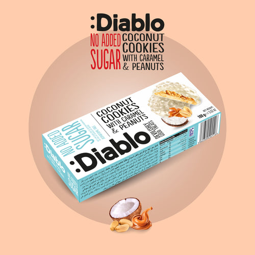 Coconut Cookies with Caramel and Peanuts (100g)