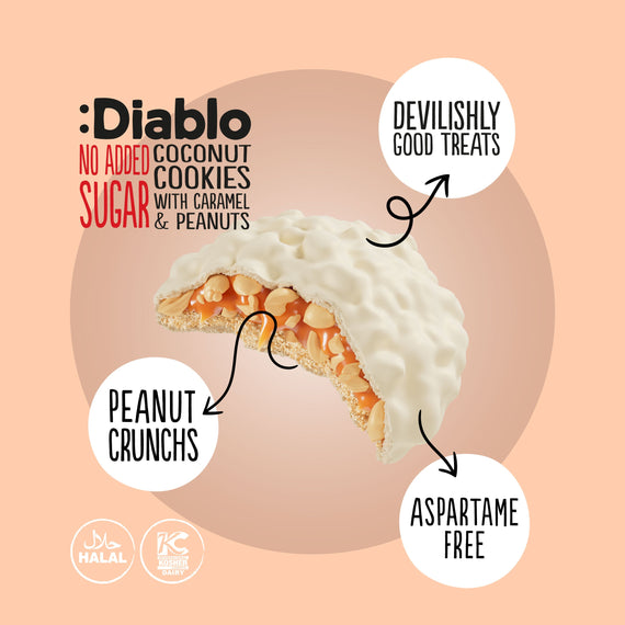 Coconut Cookies with Caramel and Peanuts (100g)