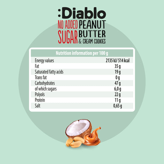 No Added Sugar Peanut Butter and Cream Cookies (100g)