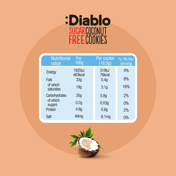 Sugar Free Coconut Cookies (150g)