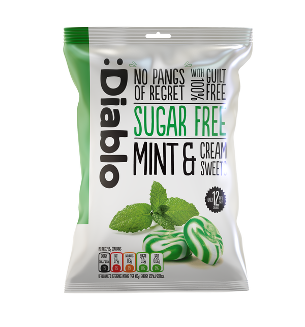 Sugar Free Mint and Cream Sweets (75g)