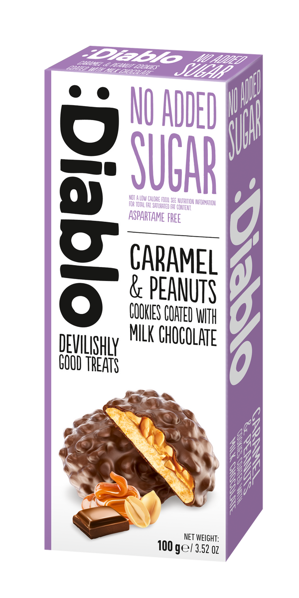 Caramel & Peanut Cookies coated with Milk Chocolate(100g)