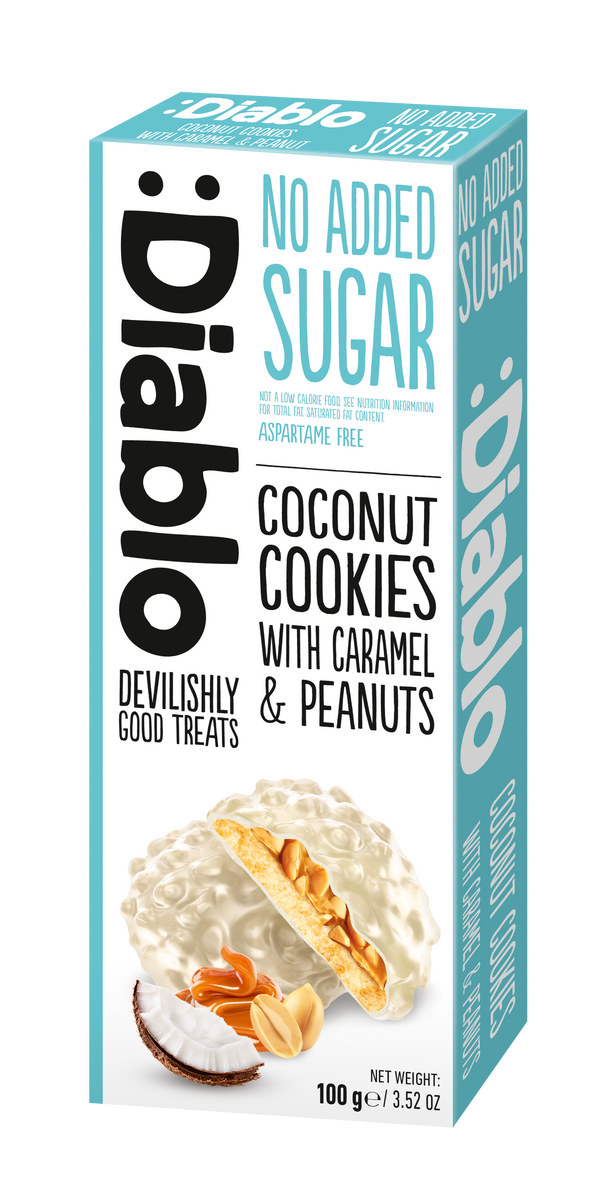 Coconut Cookies with Caramel and Peanuts (100g)