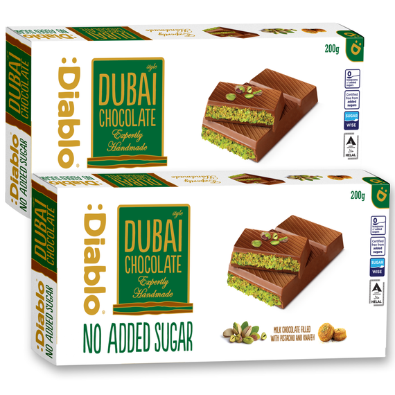 No Added Sugar Dubai Chocolate 200g - LIMITED EDITION -