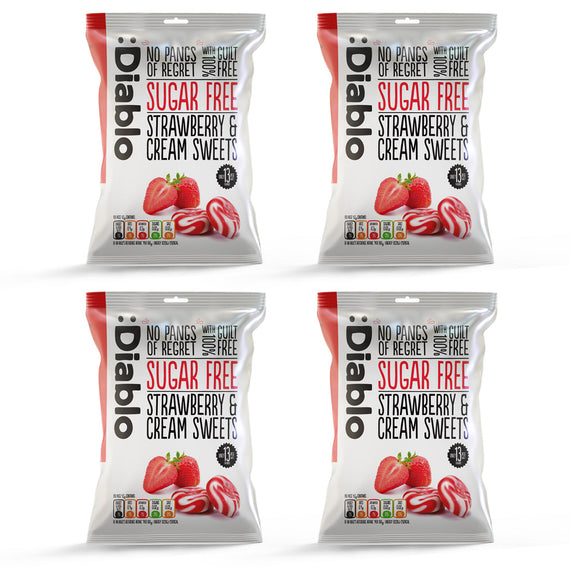 Sugar Free Strawberry and Cream Sweets (75g)