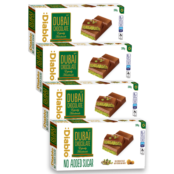 No Added Sugar Dubai Chocolate 200g - LIMITED EDITION -