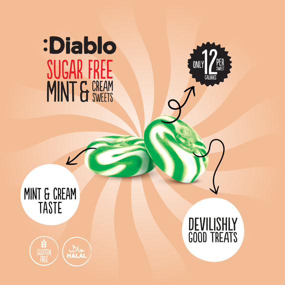 Sugar Free Mint and Cream Sweets (75g)