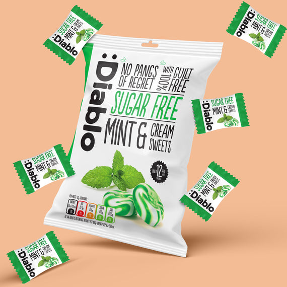 Sugar Free Mint and Cream Sweets (75g)