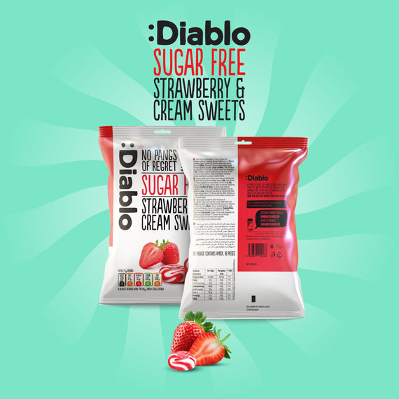 Sugar Free Strawberry and Cream Sweets (75g)