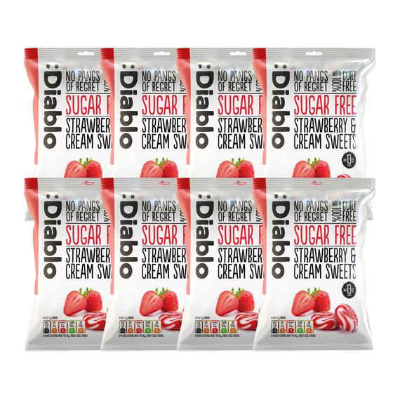 Sugar Free Strawberry and Cream Sweets (75g)
