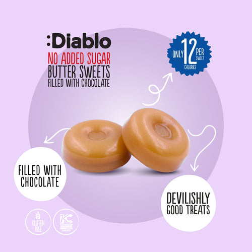 No Added Sugar Butter Filled with Chocolate Sweets (75g)