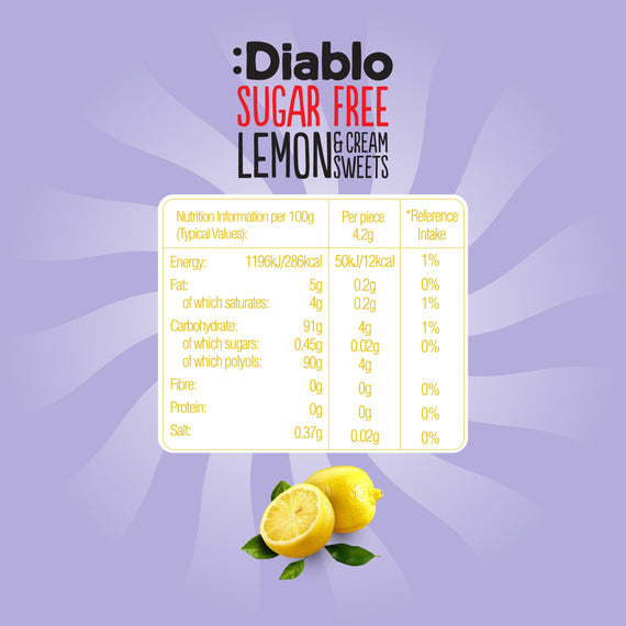 Sugar Free Lemon and Cream Sweets (75g)
