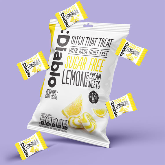 Sugar Free Lemon and Cream Sweets (75g)
